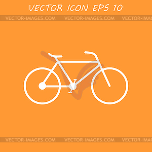 Minimalistic bicycle icon. , EPS 10 - vector clip art