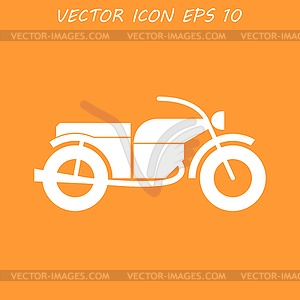 Motorcycle icon - vector clipart