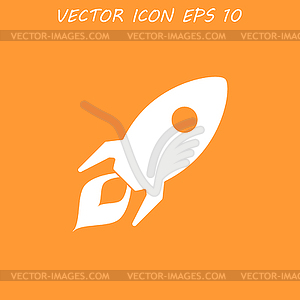 Rocket icon - vector clip art