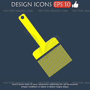 Paint brush icon - - vector clipart