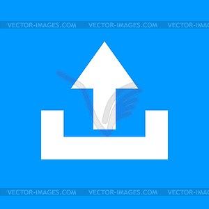 Upload icon - - vector clipart