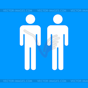 Couple icon - vector clipart