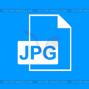 Jpg icon file - vector clipart / vector image