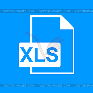 Xls icon - vector image