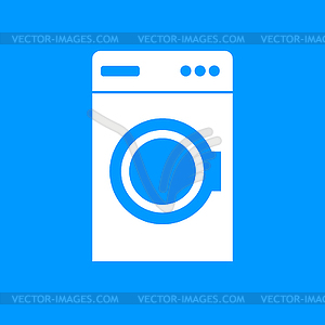 Washing machine icon - vector clipart / vector image