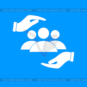 Business man icon - vector image