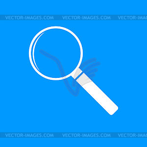 Magnifier - icon - royalty-free vector clipart