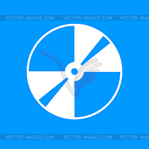 CD or DVD icon - vector image