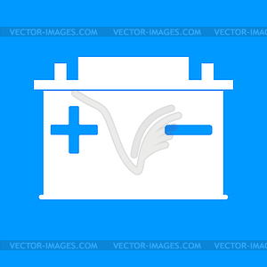 Car battery icon - vector clipart