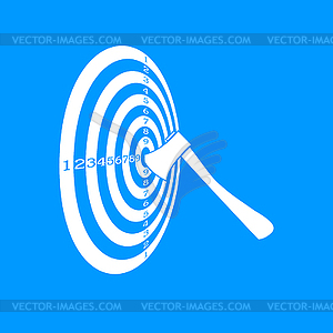 Target icon - color vector clipart