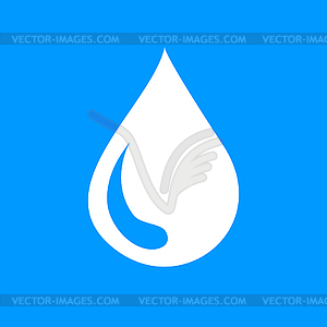 Water icon, . Flat design style - vector image
