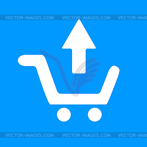Shopping cart Flat - vector image