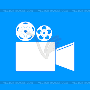 Cinema camera icon - vector clip art