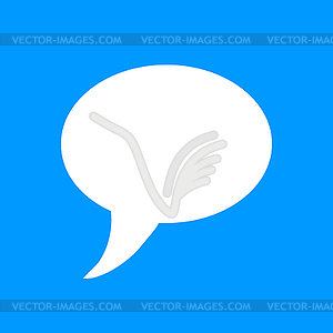 Chat Flat Icon  - vector image