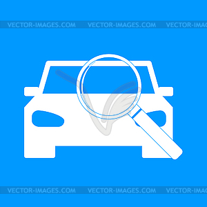 Car service icon - vector image