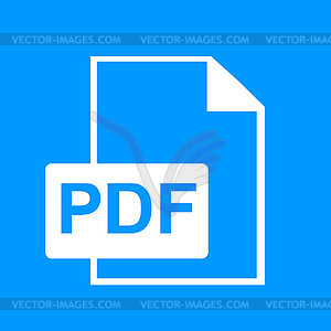 PDF icon - vector clip art