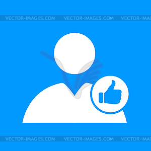 User icon like - vector image