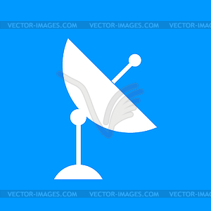 Satellite dish icon - vector image