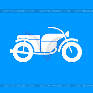 Значок мотоцикл - стоковое векторное изображение