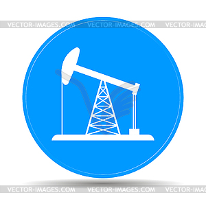 Значок Нефтяная вышка - клипарт в векторе / векторное изображение