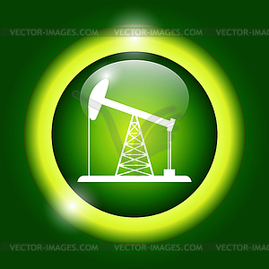 Значок Нефтяная вышка - векторизованный клипарт