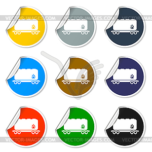 Railroad tank icon - vector clip art