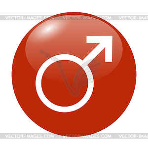 Male sign icon - vector image