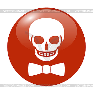 Skull icon  - royalty-free vector clipart