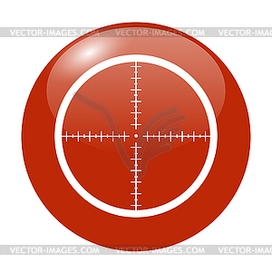 Sight device icon - vector clipart