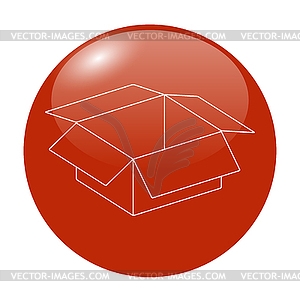 Box . Flat design style - color vector clipart