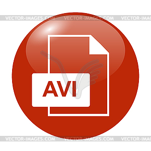 Avi file icon - vector clip art