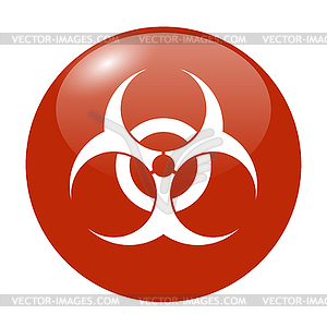 Bio hazard icon - web - vector clip art