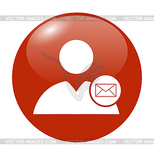 User icon, Envelope Mail ,  - vector image