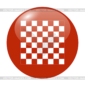 Wooden chess board. flat view of top - color vector clipart