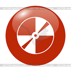 CD or DVD icon - vector clipart