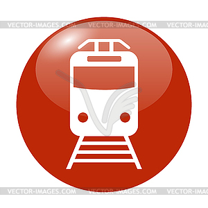 Train icon - vector clip art