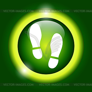 Imprint soles shoes icon.shoes print icon - vector clipart