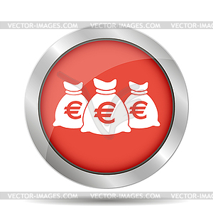 Money bag icon - vector clipart
