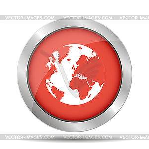 Pictograph of globe - vector clip art