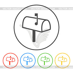 Mailbox Icon - vector clipart