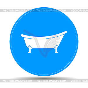 Bathtub Icon - vector image