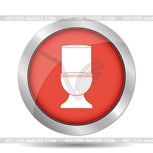 Toilet icon - vector clipart