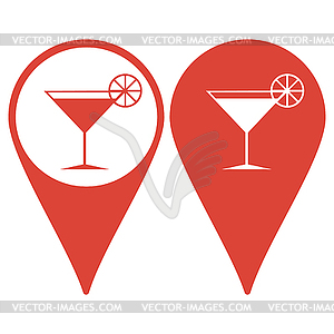 Map pointer. Lounge - vector image