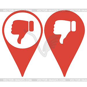 Map pointer. Like icon. Flat design style modern  - vector image