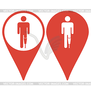 Prosthesis icon - vector clipart