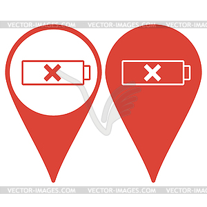 Battery icon - vector image