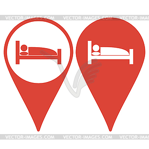 Sleeping symbol - vector clipart