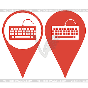 Keyboard icon - vector clipart