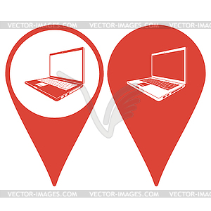 Laptop Icon - vector image