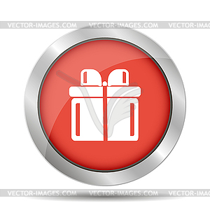 Gift box icon - vector image